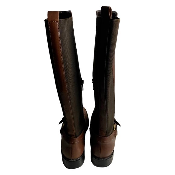 Johnston & Murphy Women's Brown Knee-High Riding Boots- genuine leather - Picture 5 of 16